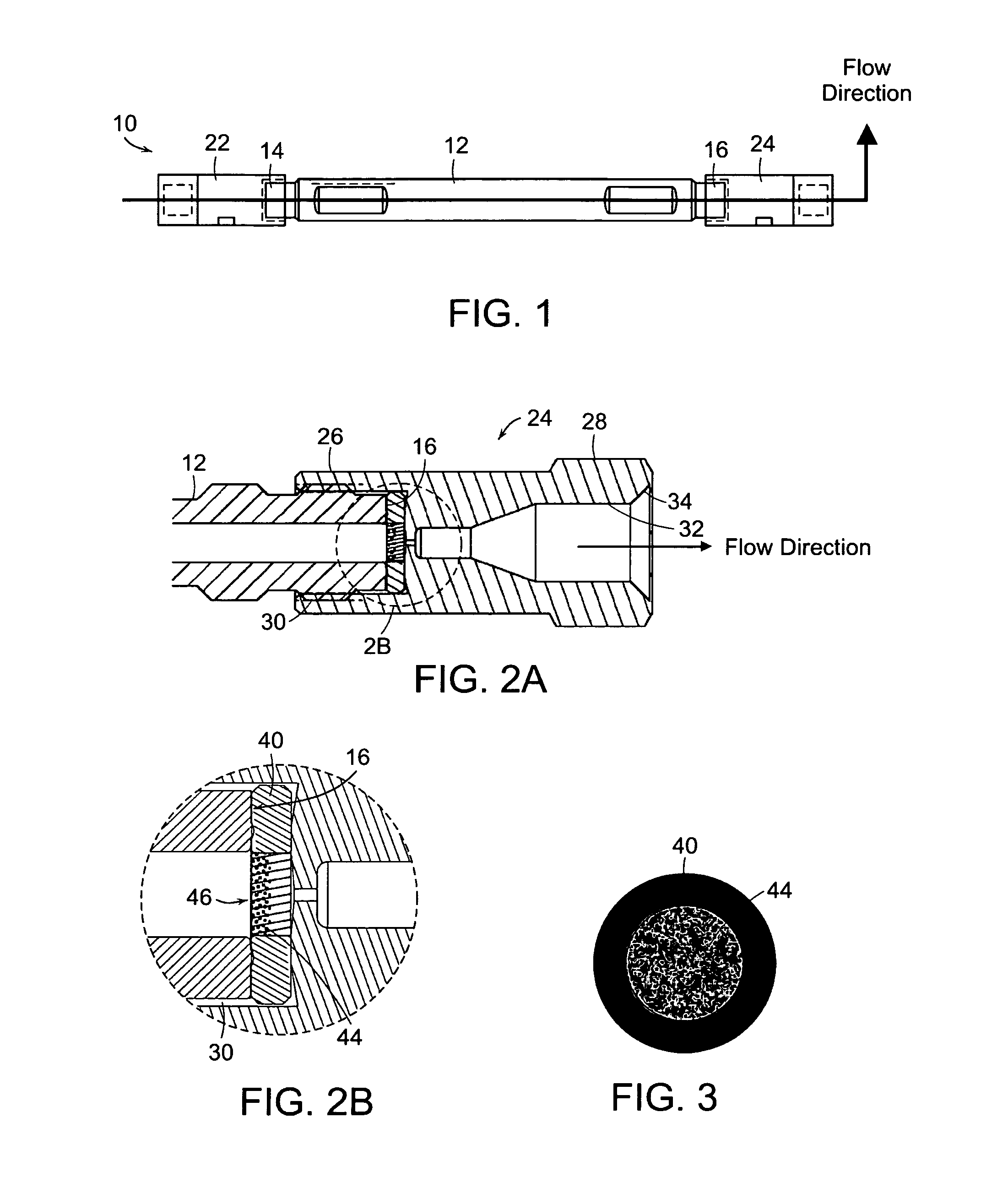 Frit for high pressure liquid chromatography