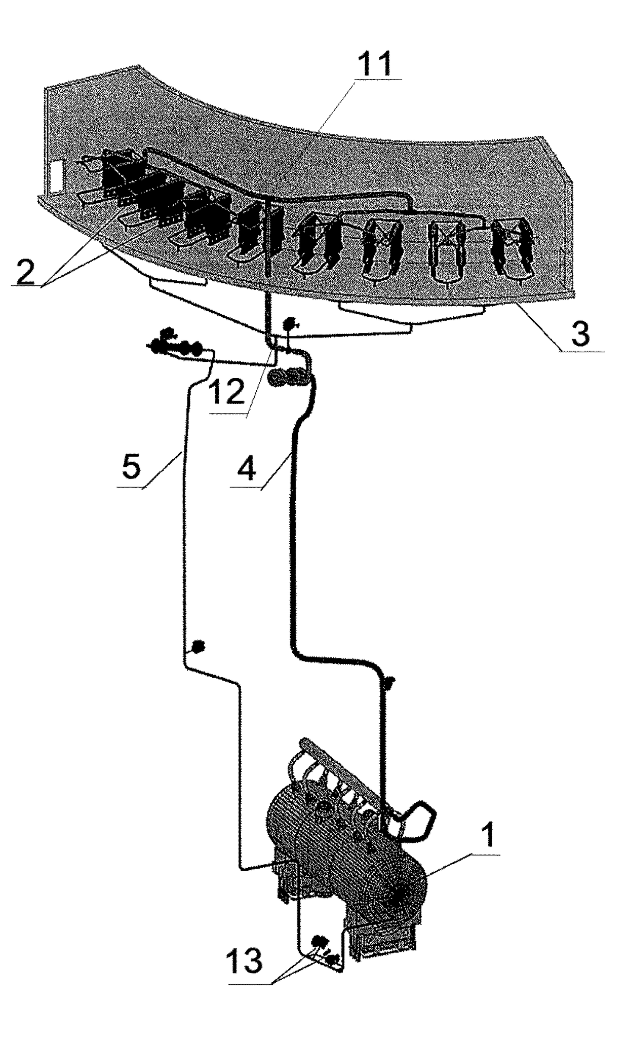 System for passive heat removal from the pressurized water reactor through the steam generator