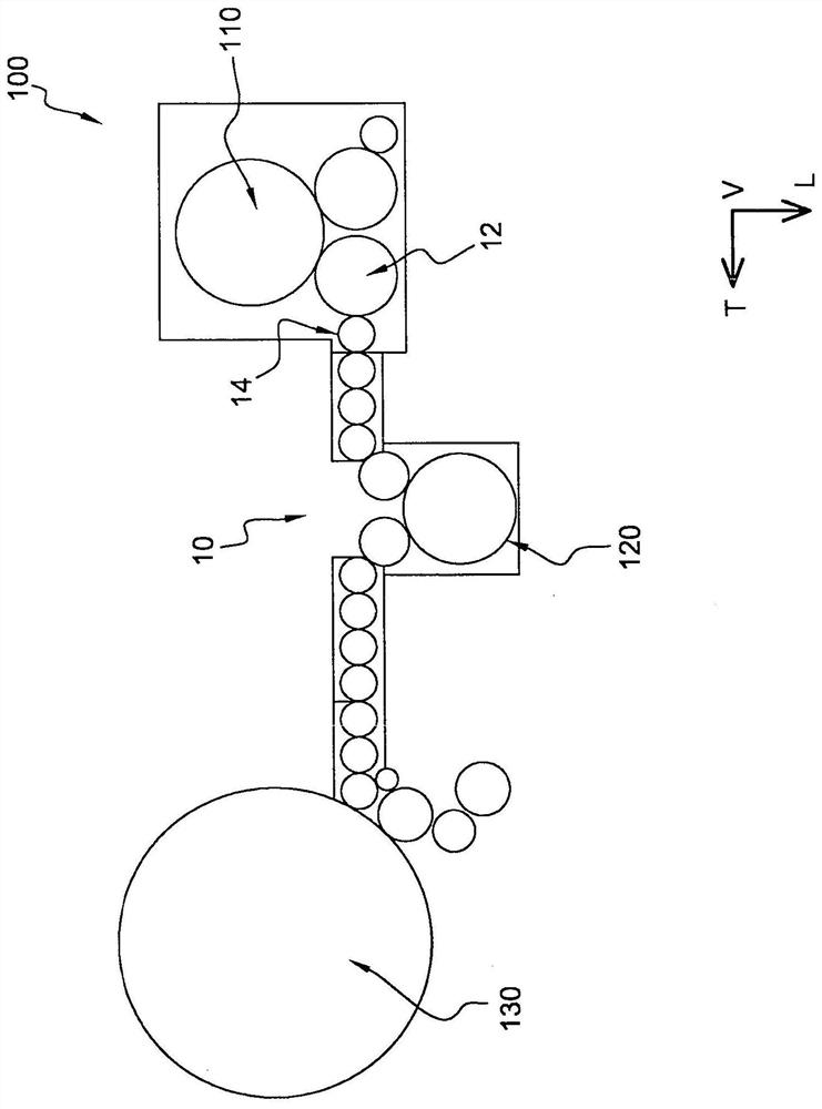 System for conveying articles of thermoplastic material comprising a hollow body provided with a neck