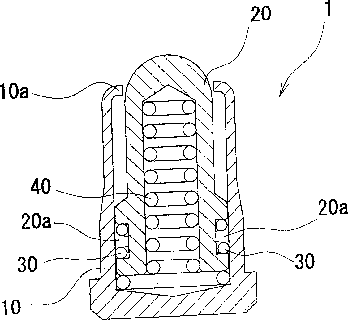 Press fitting type spring connector