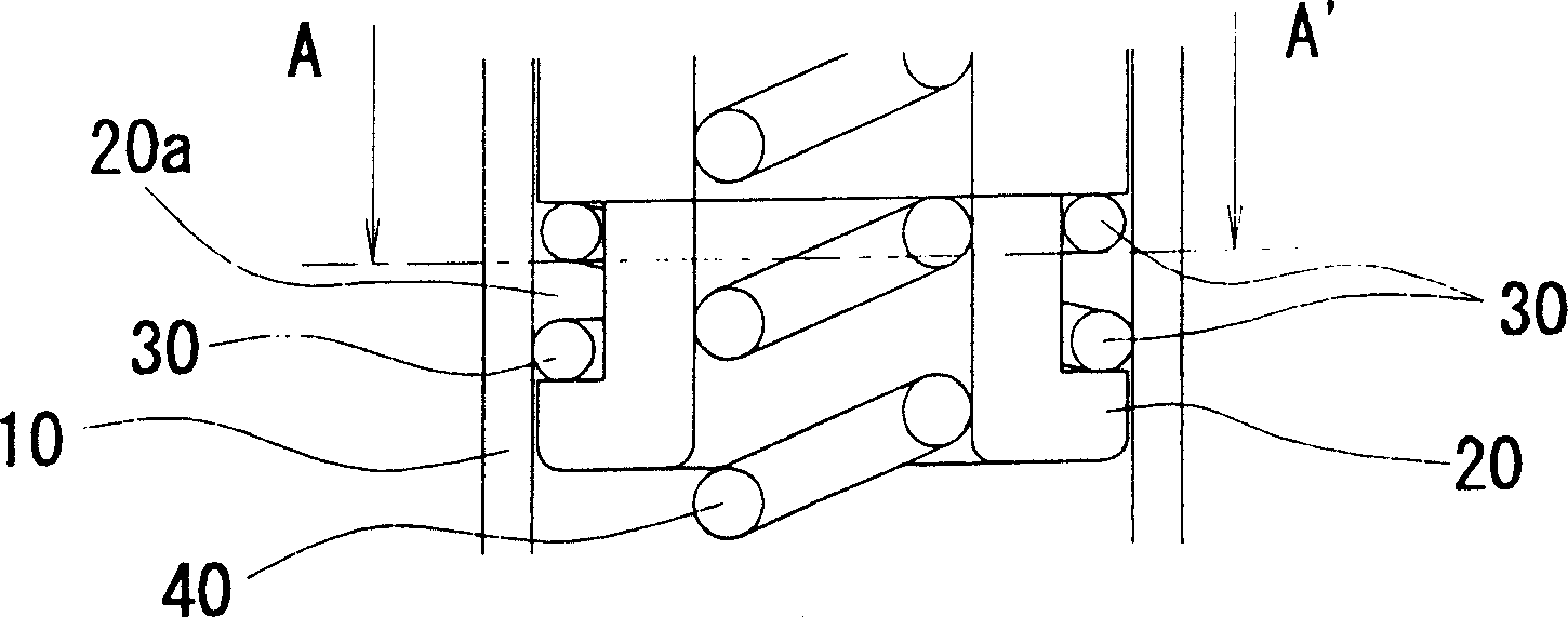 Press fitting type spring connector