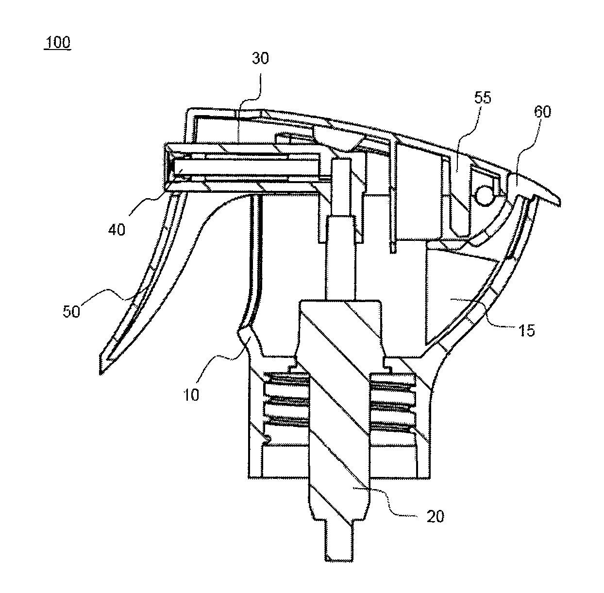 Small hand-operated sprayer