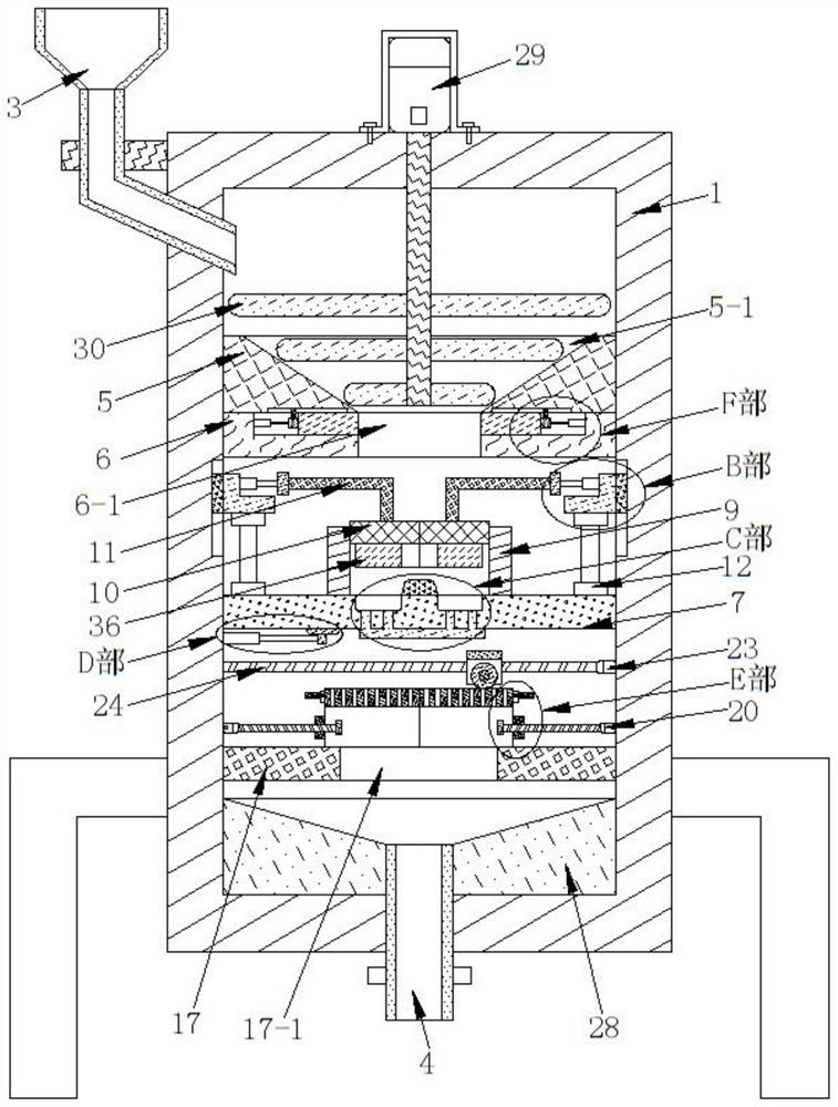 Special feed granulating device for mutton sheep breeding