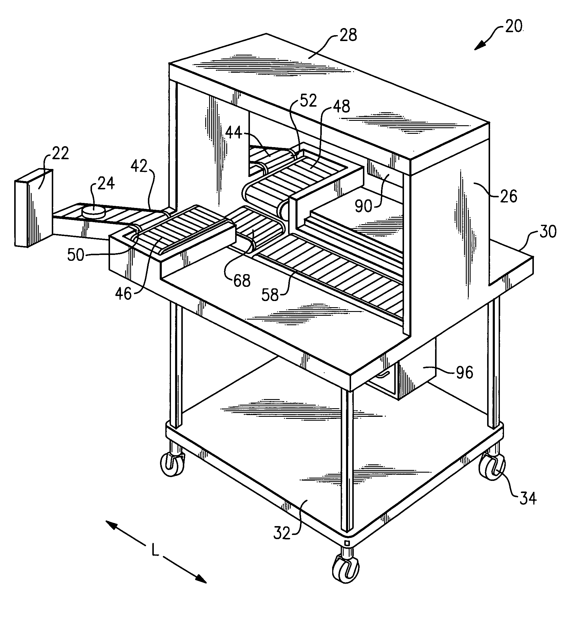 Heated holding compartment for food