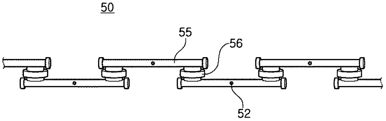 Heat treatment unit with a pair of linear furnaces and slip rings