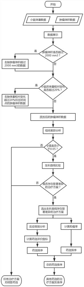 Drug susceptibility analysis method, analysis system and application for non-diagnostic and therapeutic purposes of tumor transplantation model