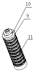 Specialized maintenance device for spindle knife locking belleville spring