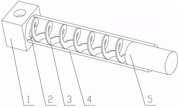 Spring type spoiler of long-stroke fracturing pump