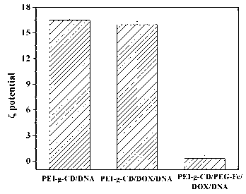 Preparation method of gene and hydrophobic drug co-supported PEG (polyethyleneglycol) nanoparticles