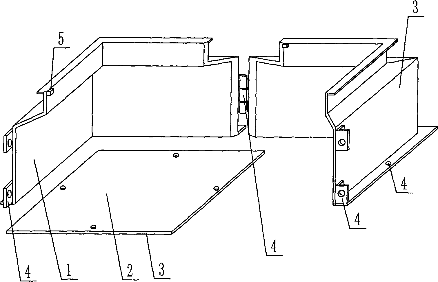 Shuttering component molding mold