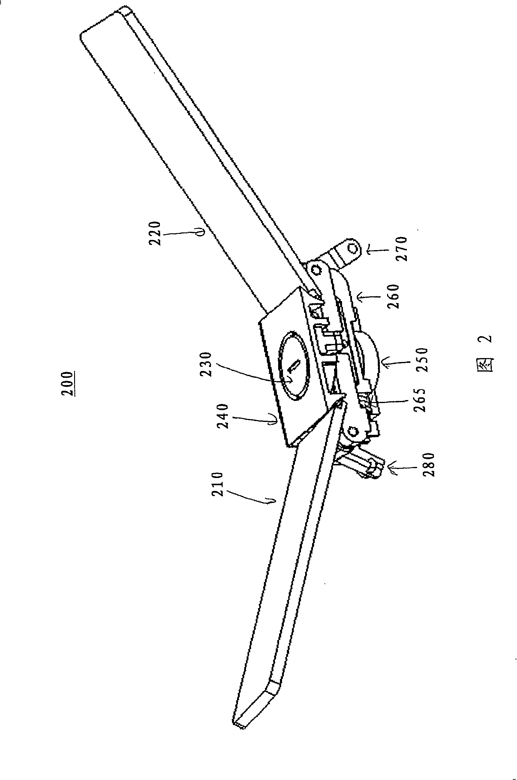 Articulating dual antenna