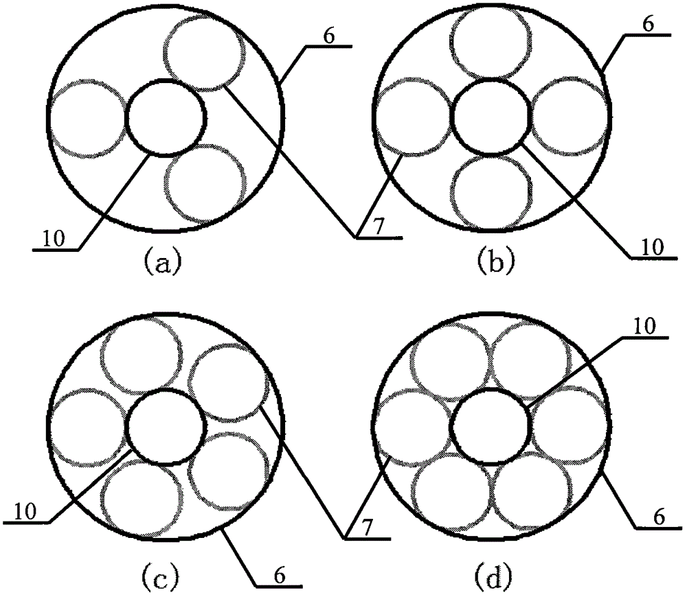 Electromagnetic shielding light window based on nested array of multi-period metal rings