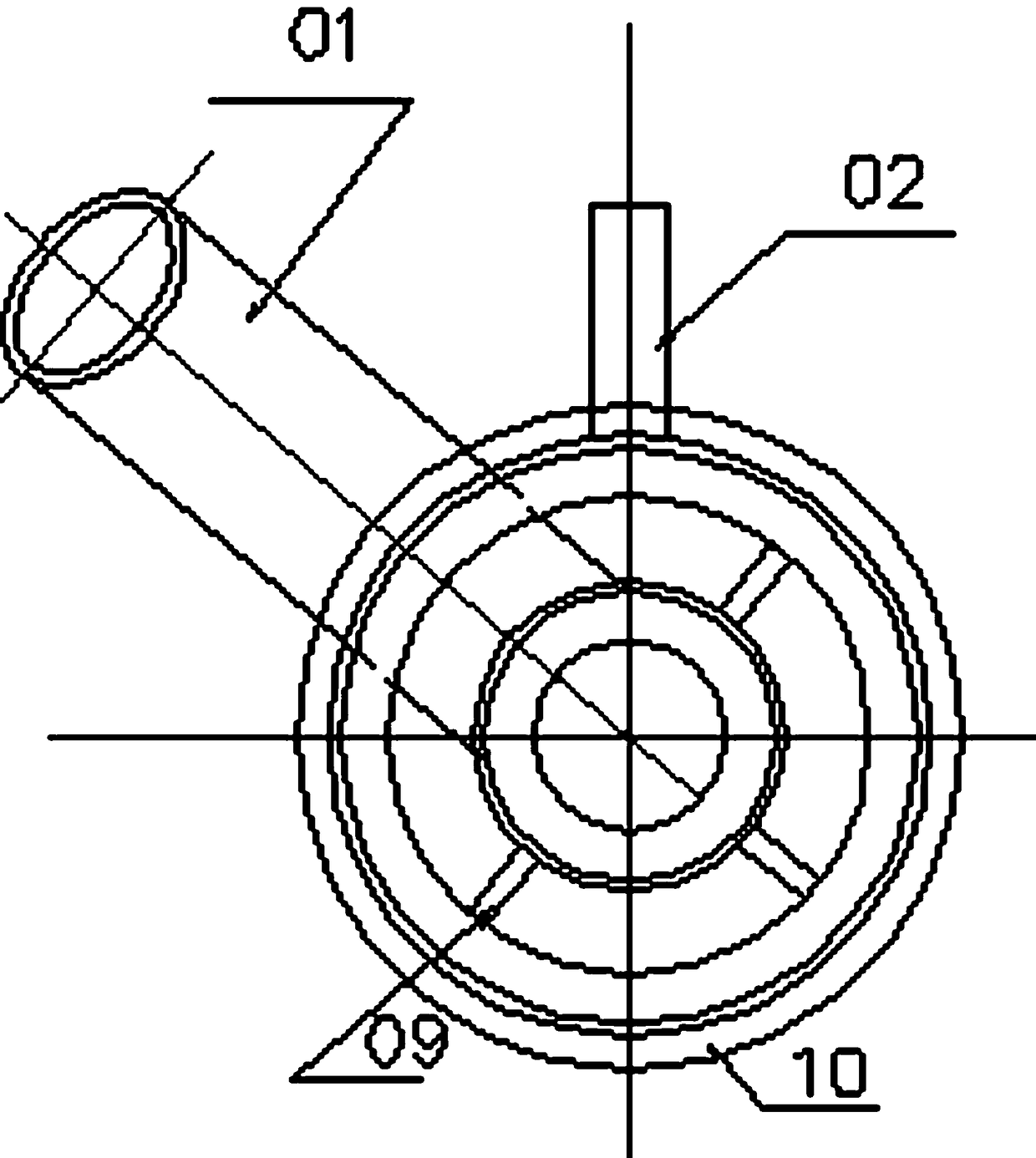 Ignition and low-load stable combustion burner for fluidized bed boiler