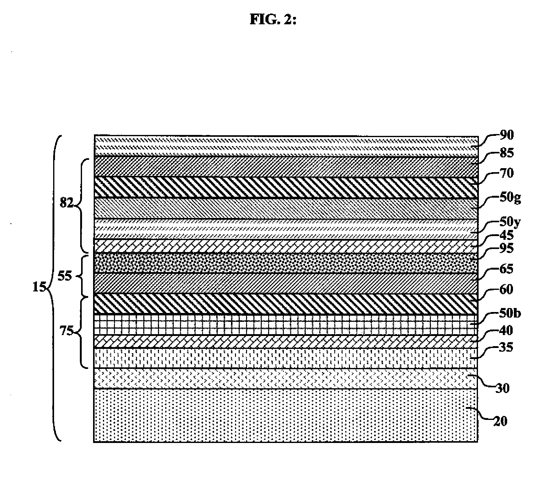 Tandem white OLED with efficient electron transfer