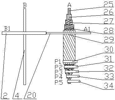 Multi-pointer controller for controlling time and direction of curve flight