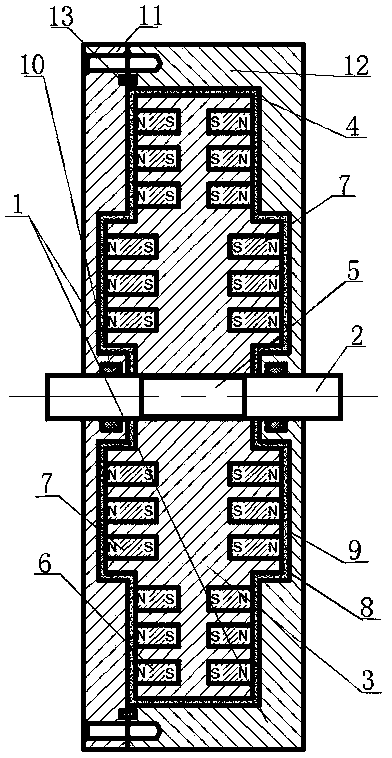 Embedded extrusion type magnetorheological shock absorber