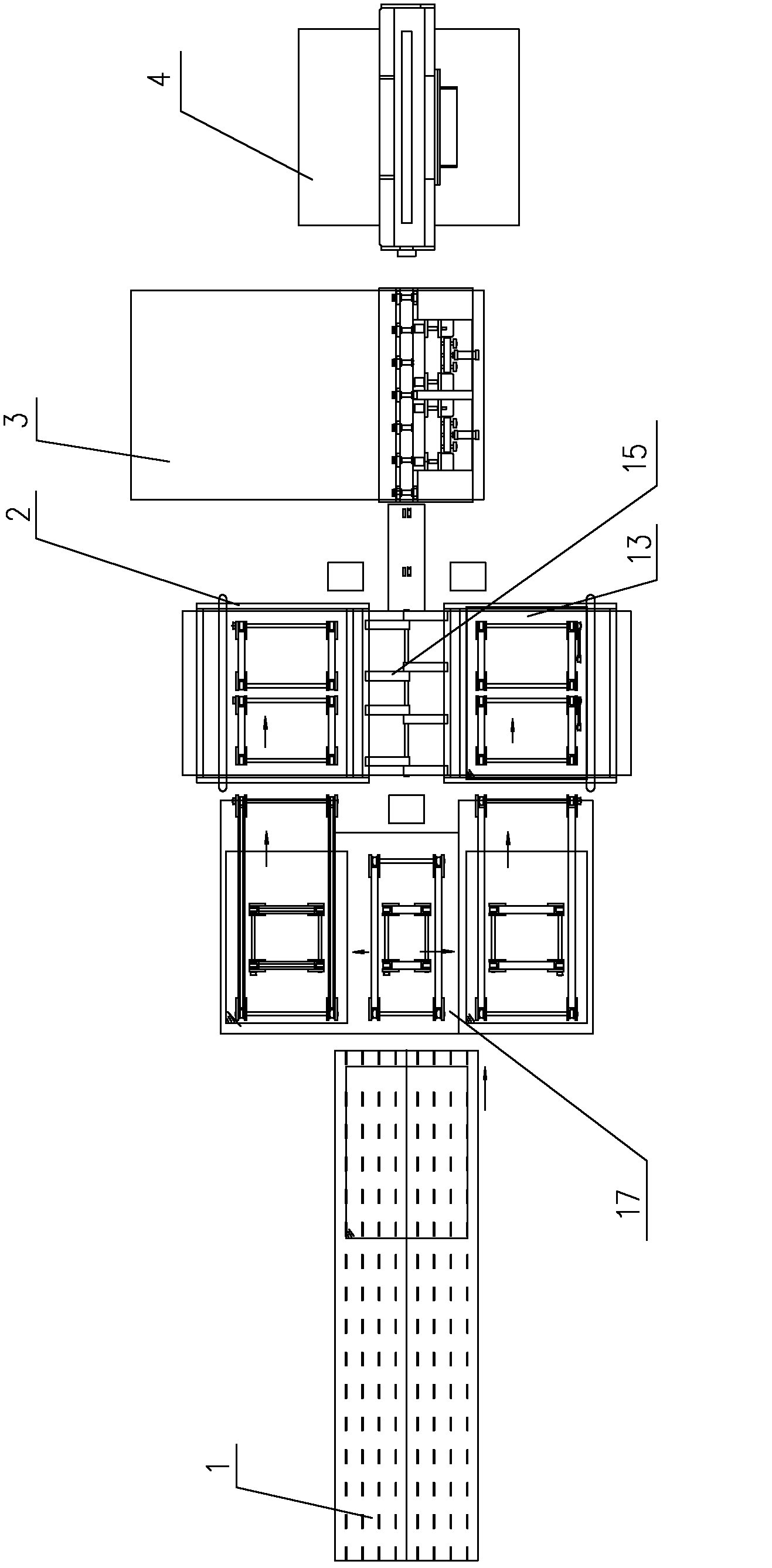 Double-plate or double-side film coating system