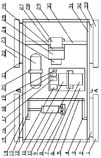 Energy-saving robot hydraulic movable platform