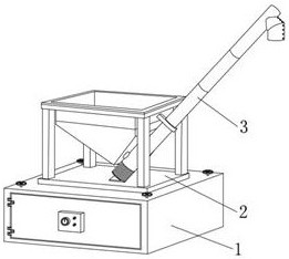 Feeding device for stirring station for putty powder production building machinery