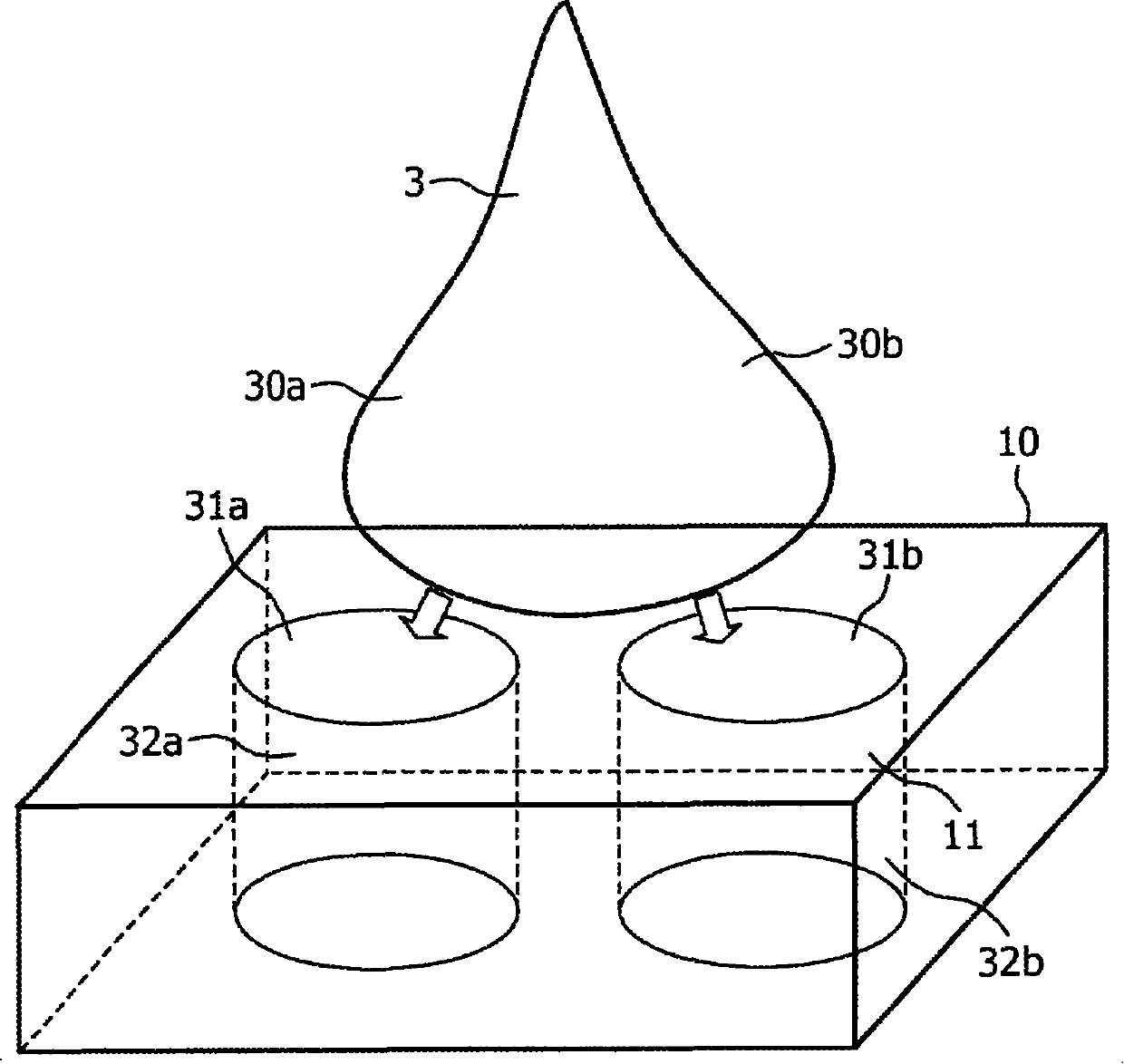 Device for analyzing fluids