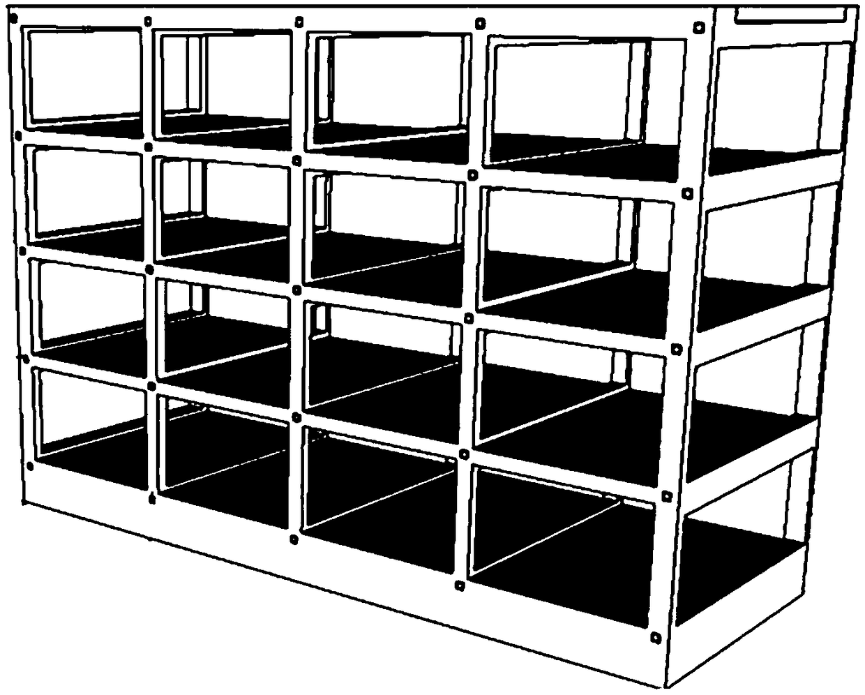 Distributed-analysis-based high-speed video measuring method of multi-layer-frame anti-seismic experiment