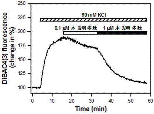 Polypeptides with function of self-assembled potassium channel and its application