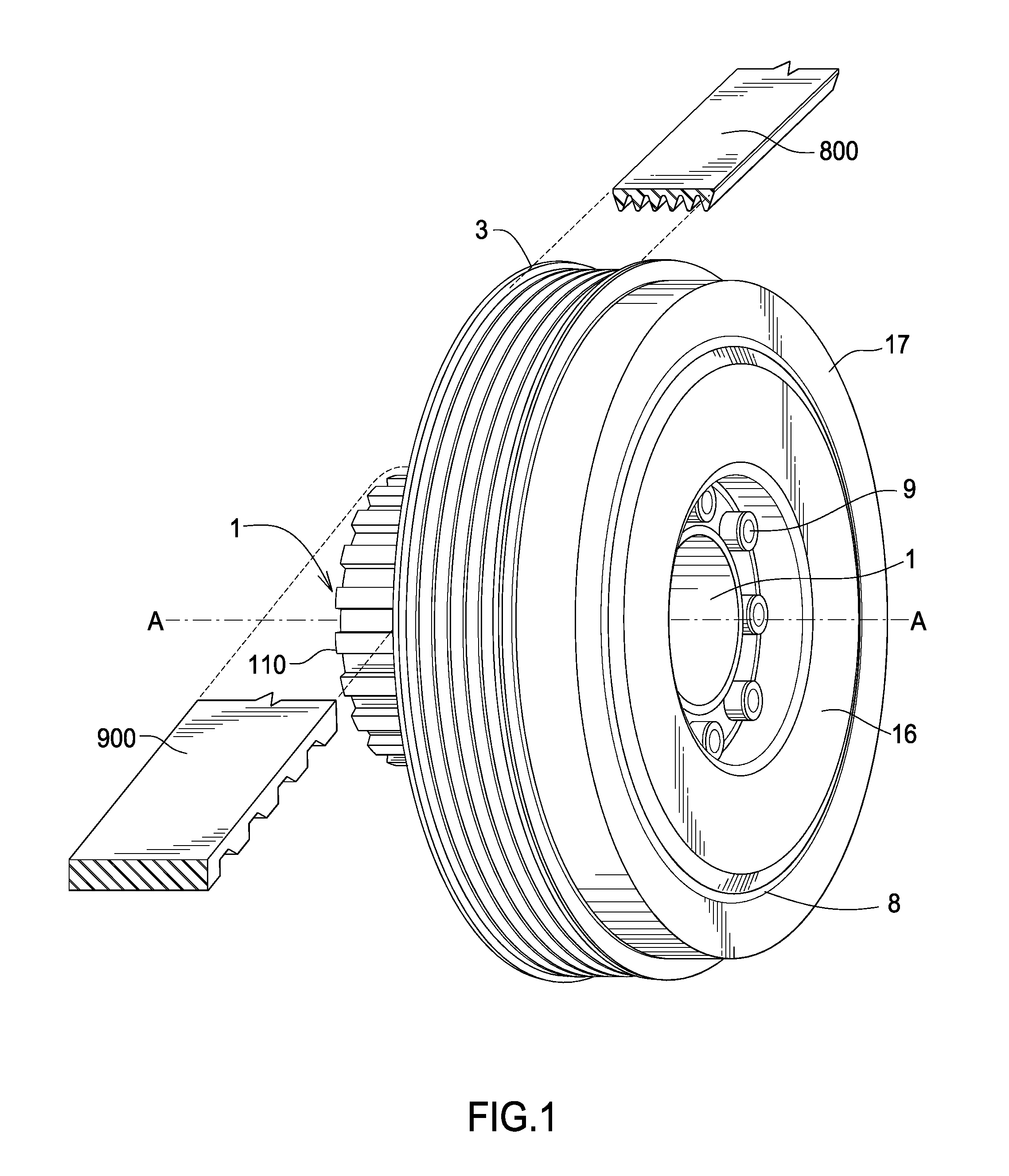 Crankshaft isolating pulley