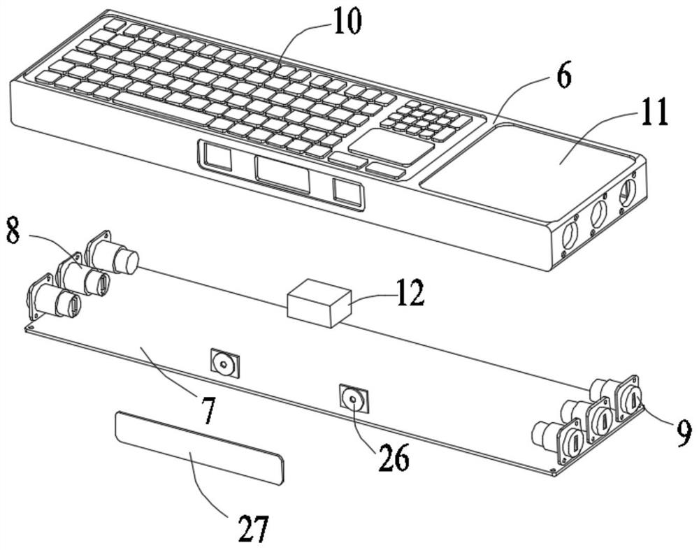 Multifunctional medical keyboard