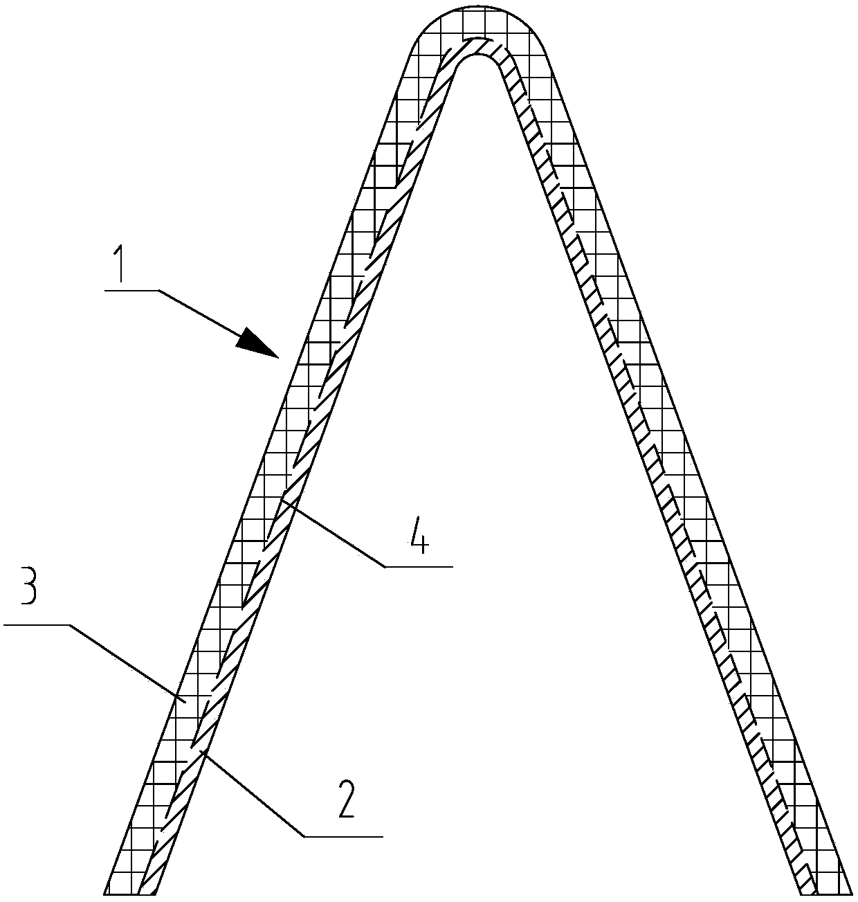 Broadband wave-transparent double-layer composite ceramic radome cover body and preparation method thereof