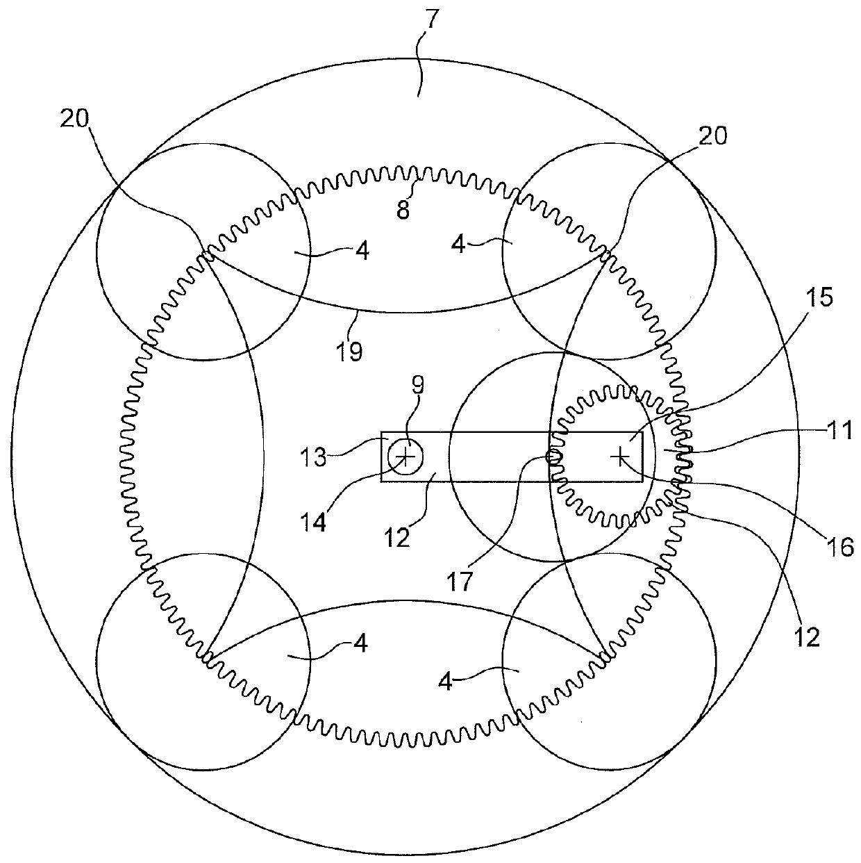 Lunar phase display device