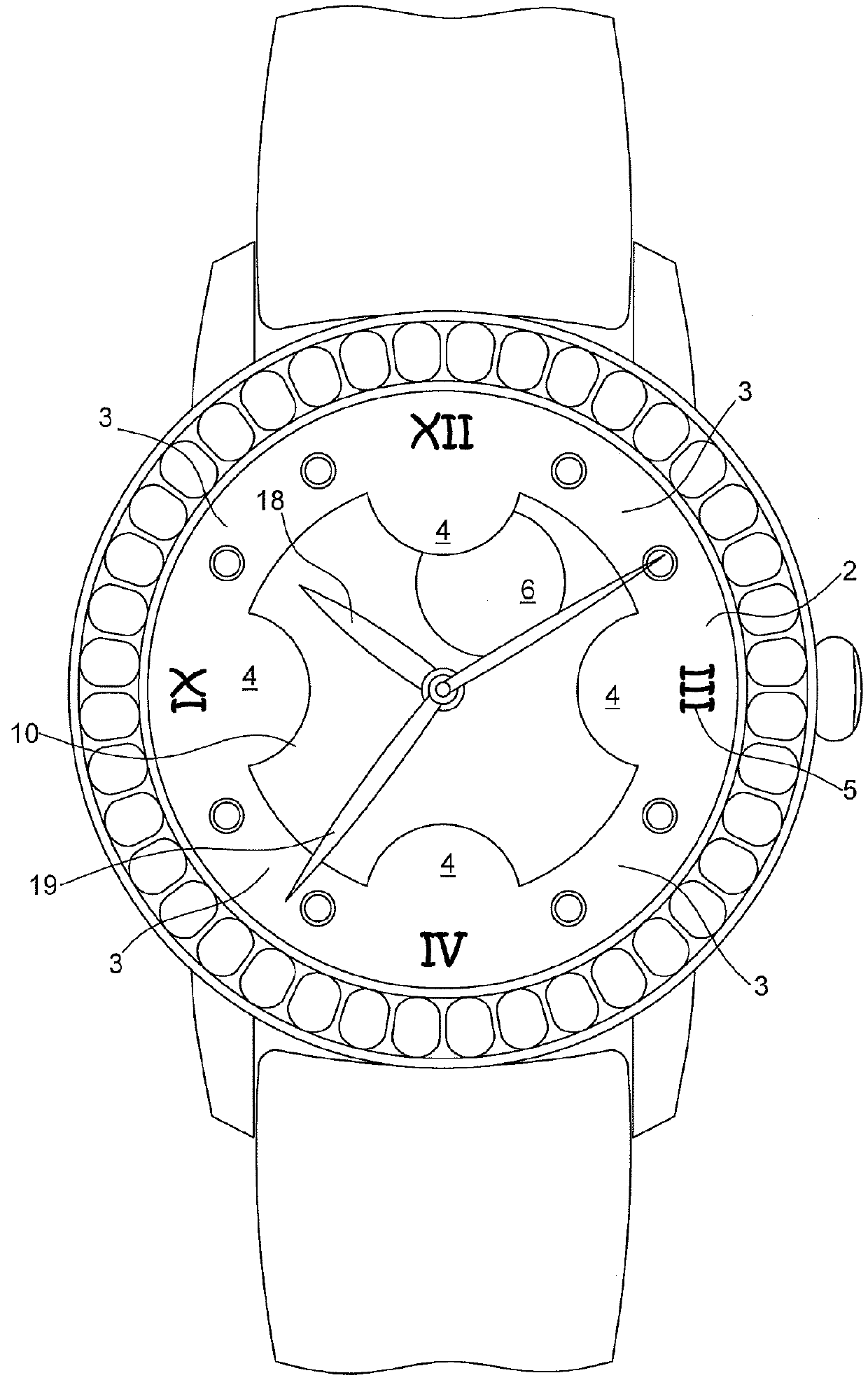 Lunar phase display device