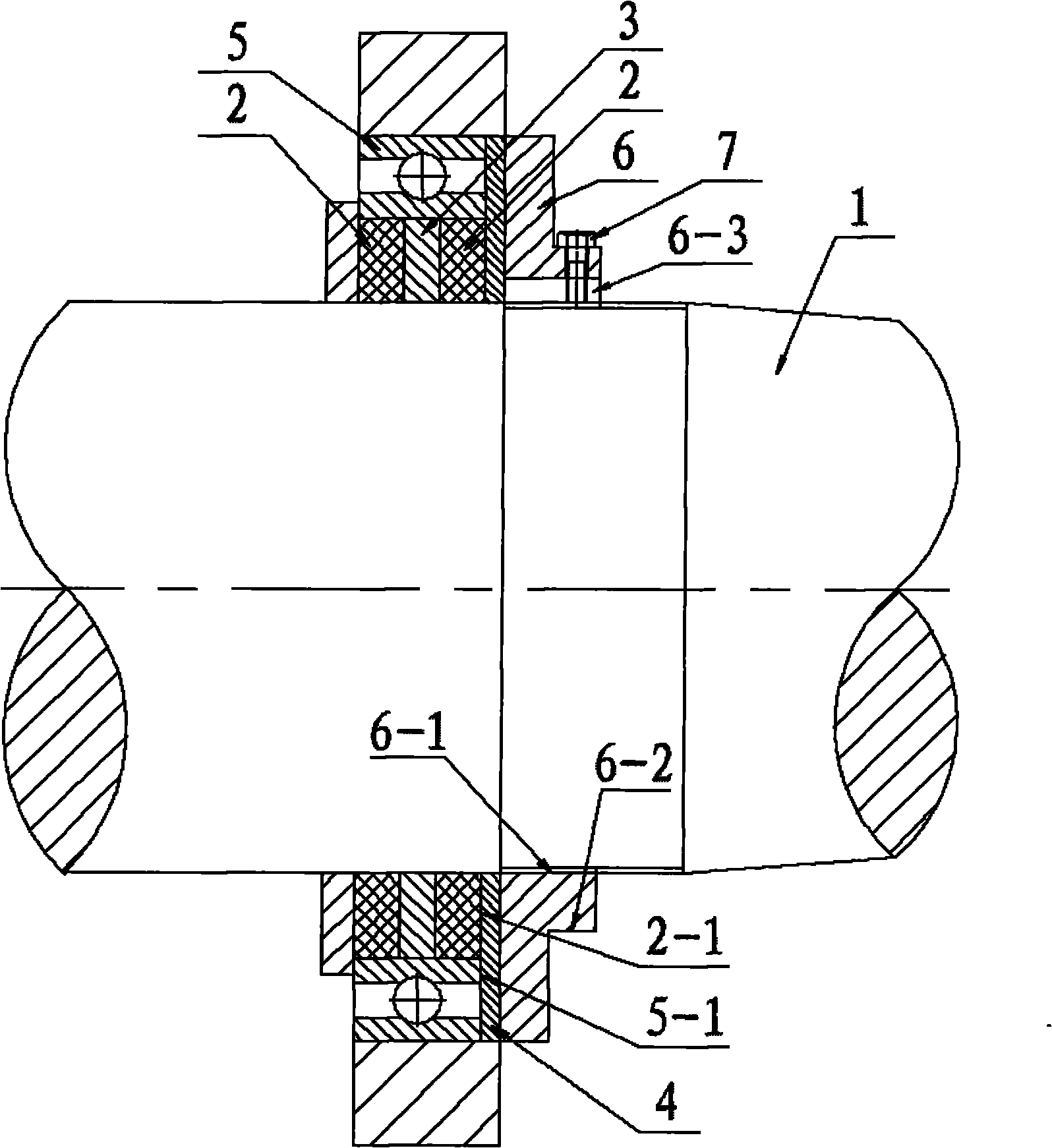 Sealing device for main shaft of numerical control machine tool