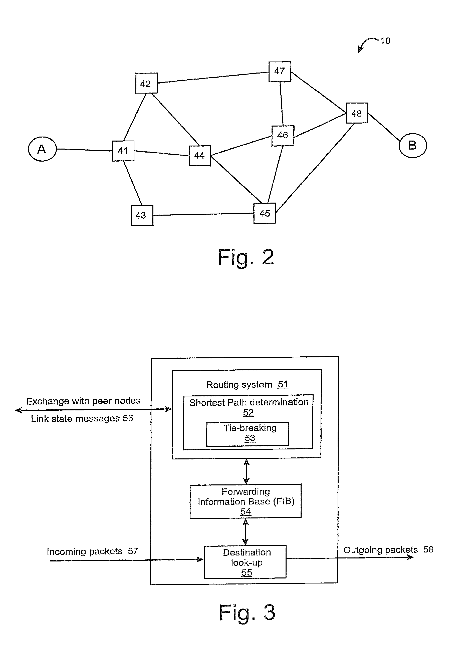 Tie-breaking in shortest path determination