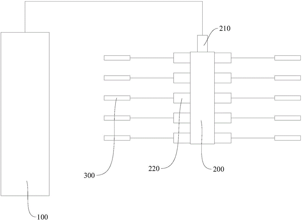 Oxygen transferring device in fish transporting way