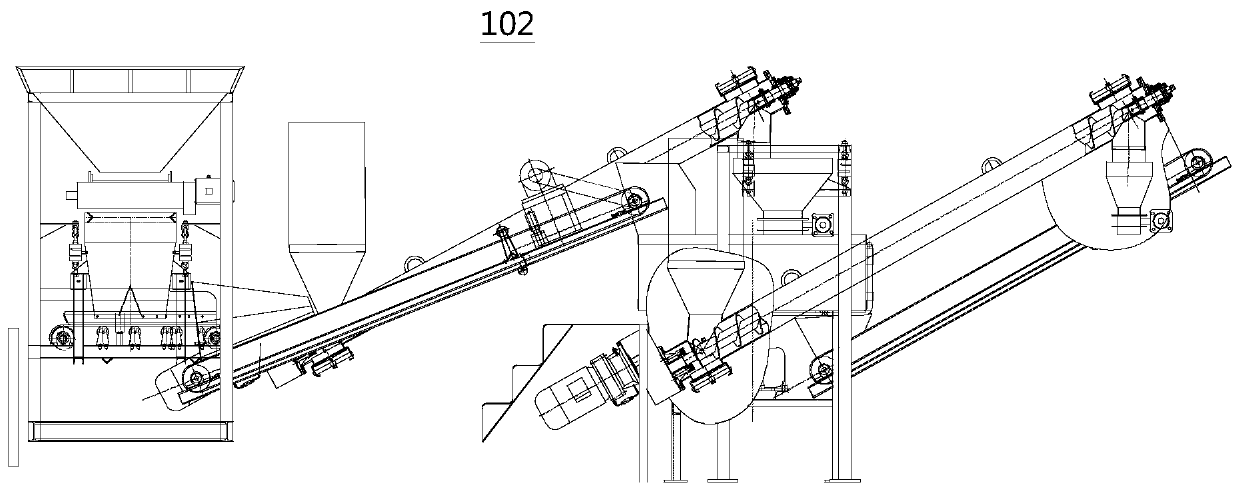 Recycled concrete product production equipment