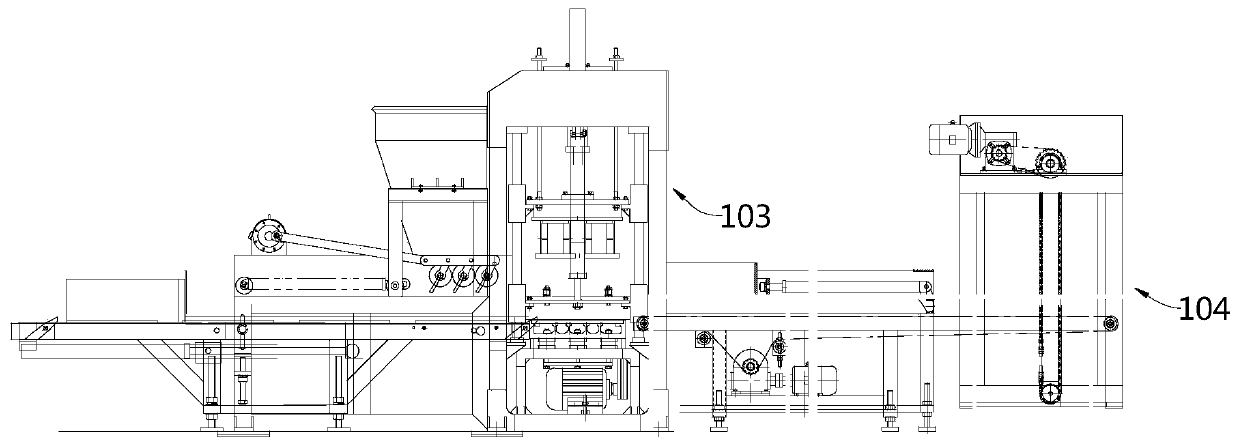 Recycled concrete product production equipment