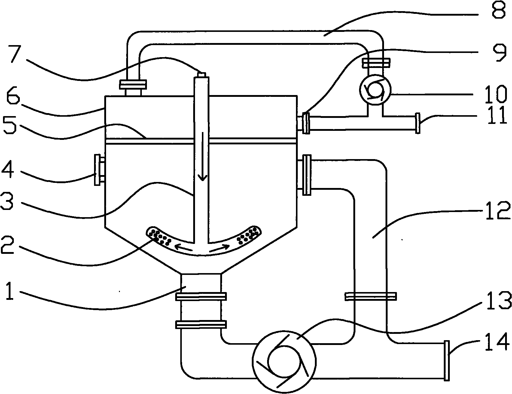 Multifunctional high-efficiency sewage-treating reactor