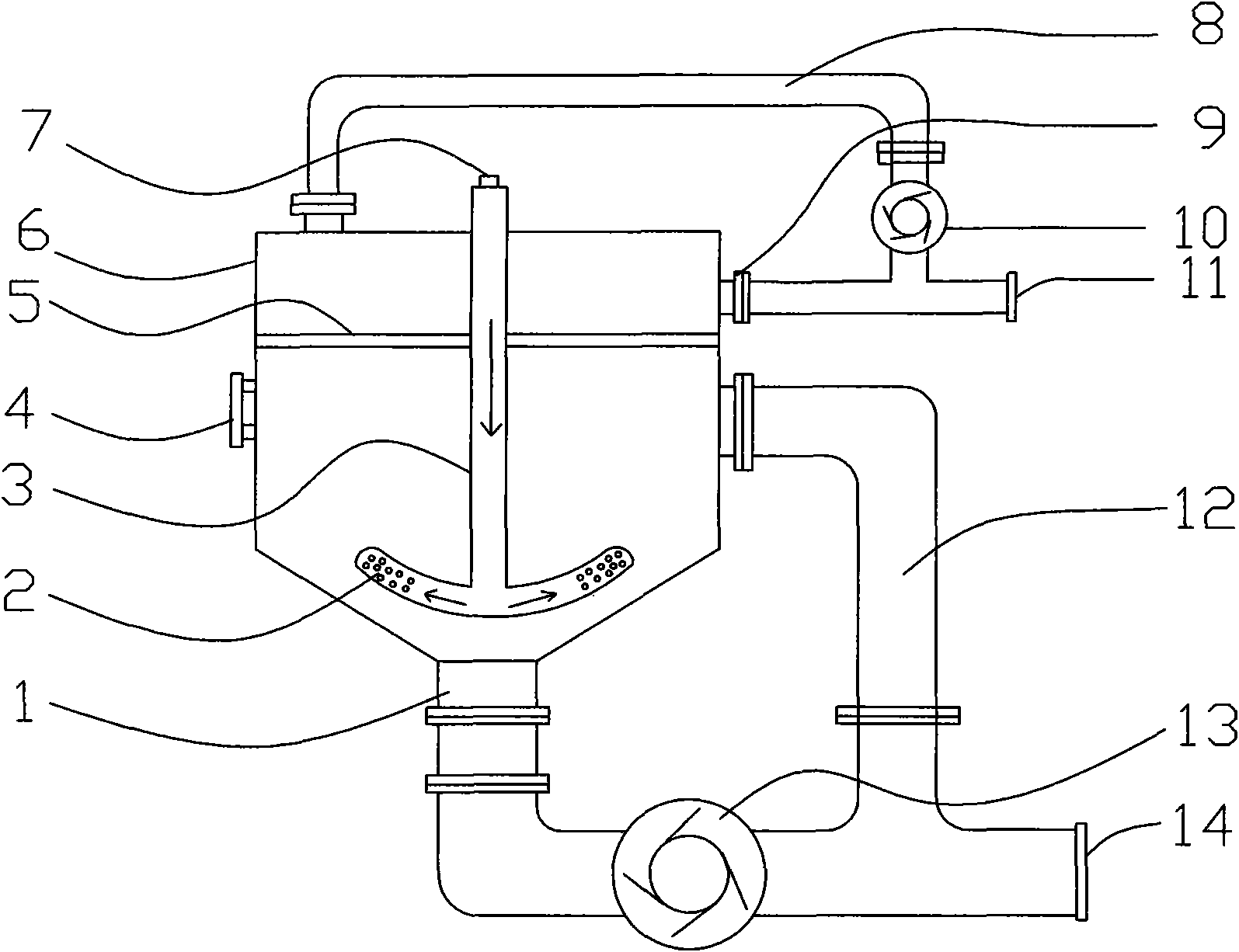 Multifunctional high-efficiency sewage-treating reactor