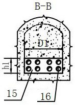 A swirl flood discharge tunnel with improved water flow