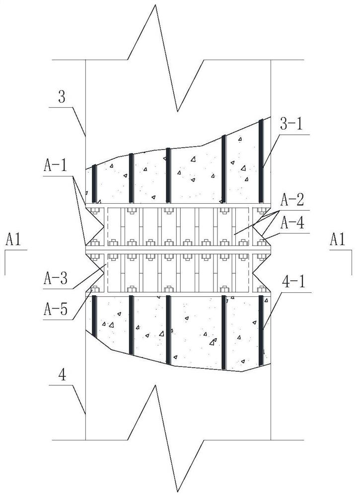 A prefabricated frame structure self-resetting energy consumption system and its construction method