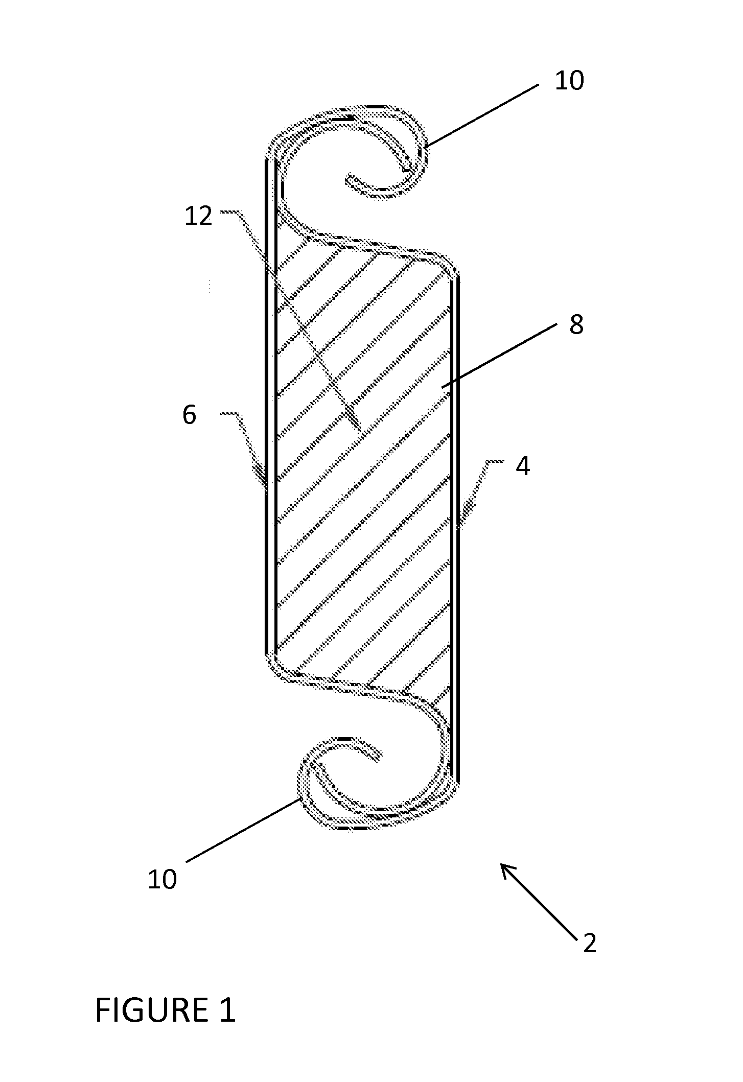 Internally reinforced rolling door slat