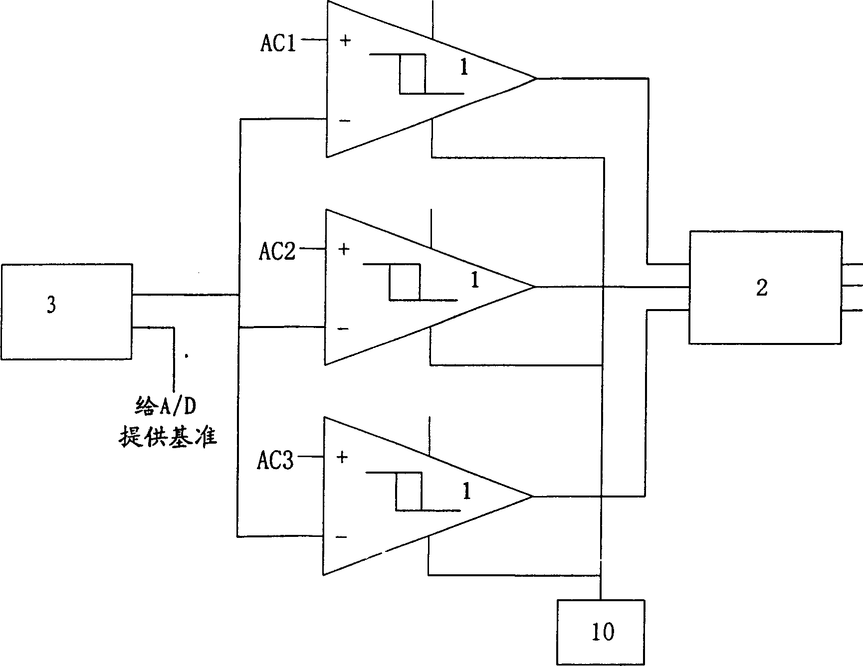 Digital three phase shift trigger integrated circuit