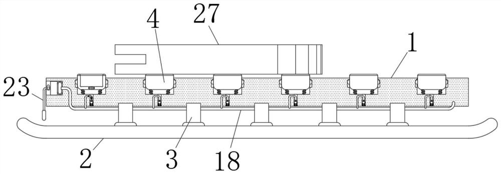 Conveying device for semi-finished steel plate machining