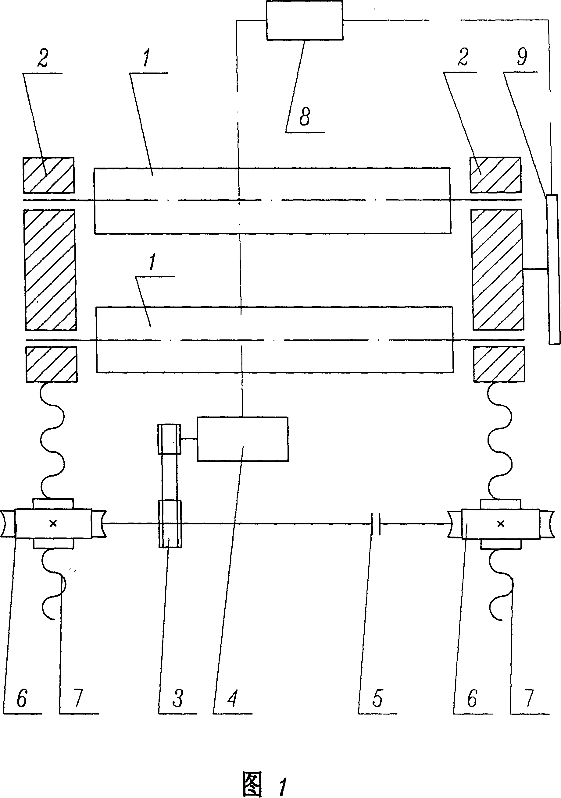 Device for automatic controlling final position of moving element