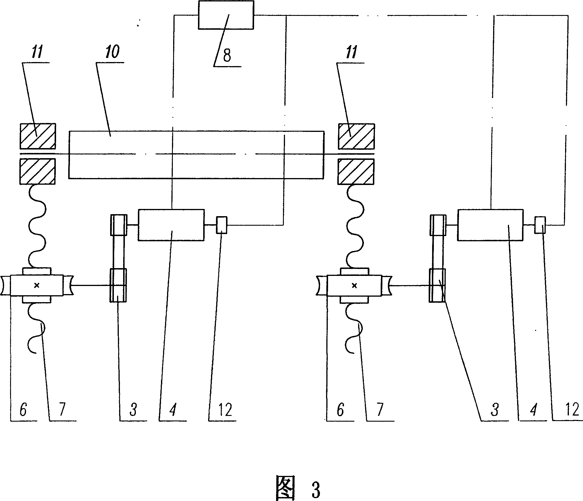 Device for automatic controlling final position of moving element