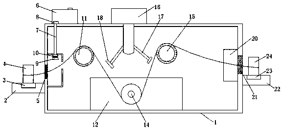 Cleaning device for manufacturing polypropylene fiber fabrics