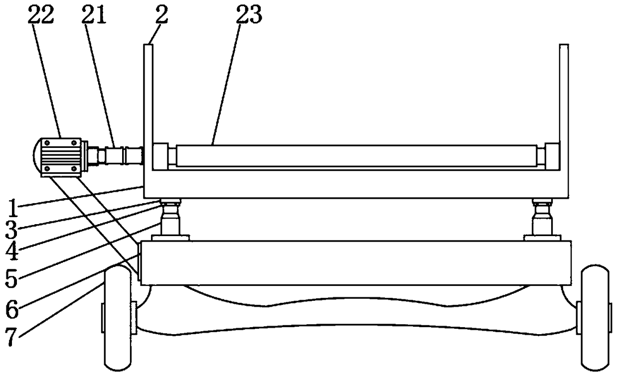 Multi-shaft heavy load conveying device for automatic logistics system