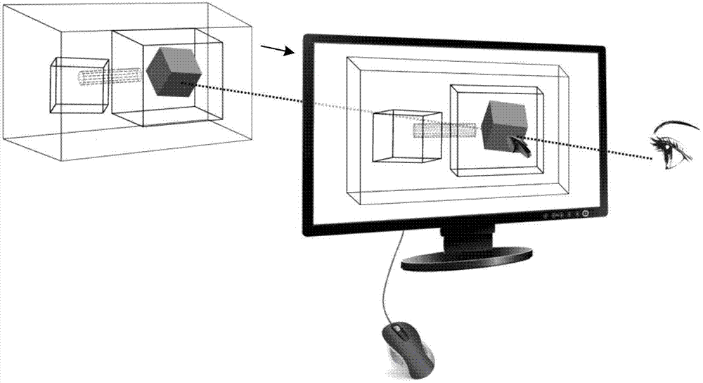 Method and device for node selection of object in three-dimensional virtual reality scene