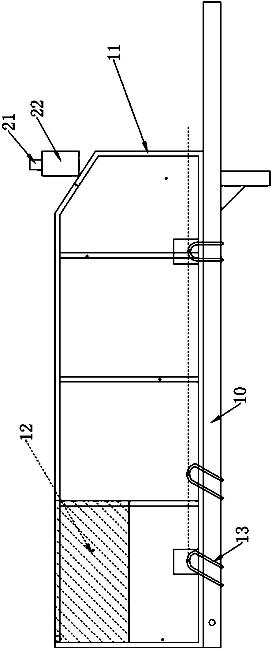 Unloading platform for building construction