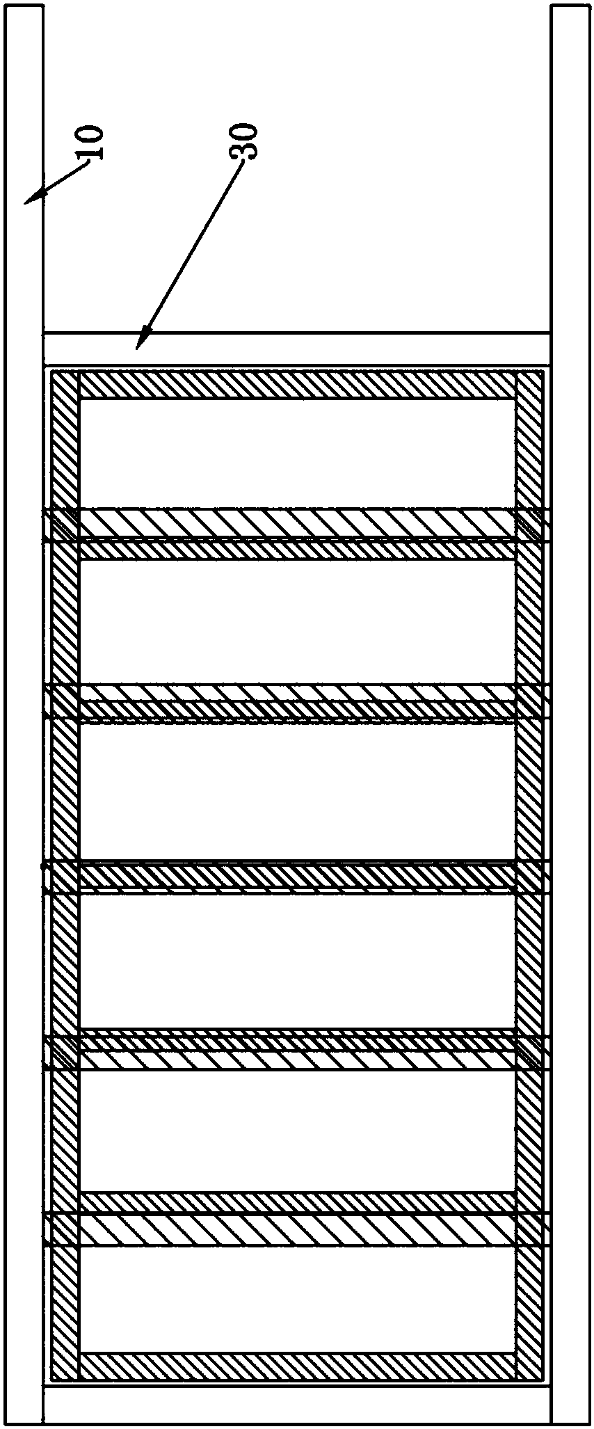 Unloading platform for building construction